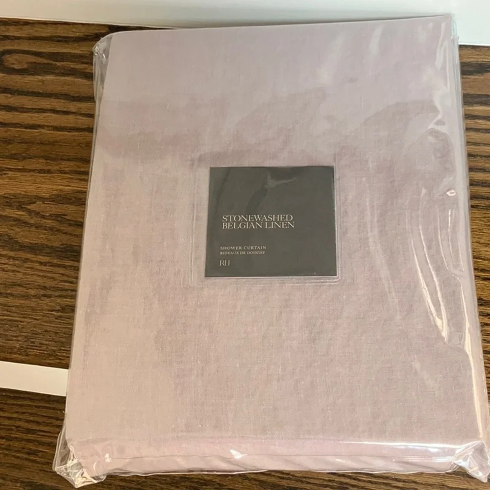 RESTORATION HARDWARE STONEWASHED BELGIAN FLAX LINEN SHOWER CURTAIN